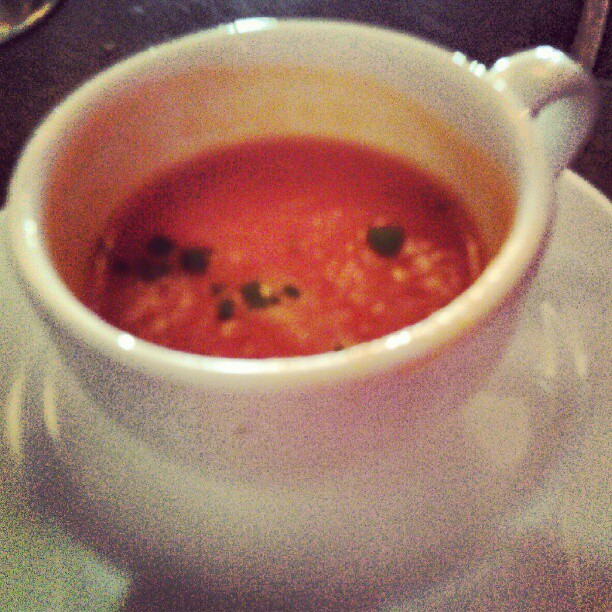 Come to a fancy restaurant and they serve you a cup-a-soup