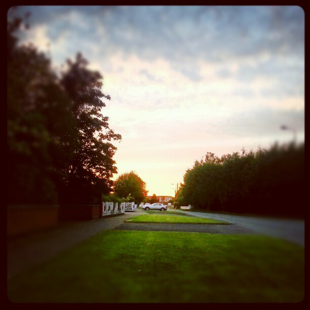 Sunset over ashbourne