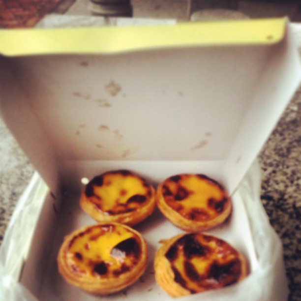 Some of Lord  stows finest egg tarts..