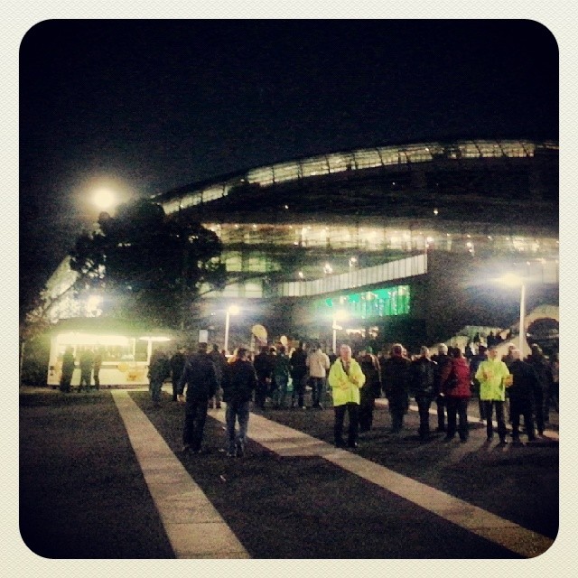 Full moon over Lansdowne road