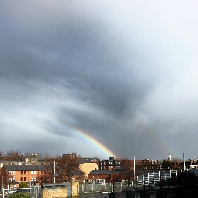 Partial double rainbow