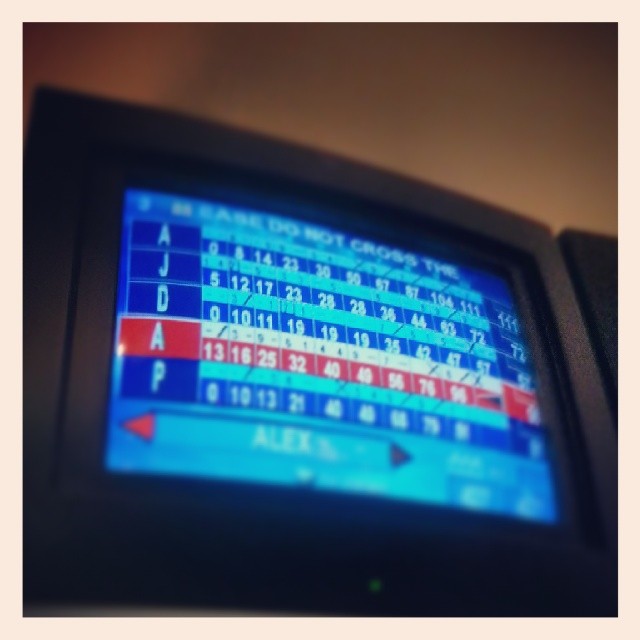 I swear on the third row there is a strike...