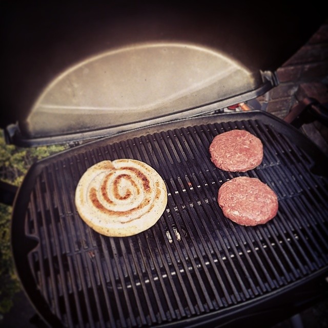 Sun: check. Spitify: check. Stupidly large sausage: check. Bbq: check..