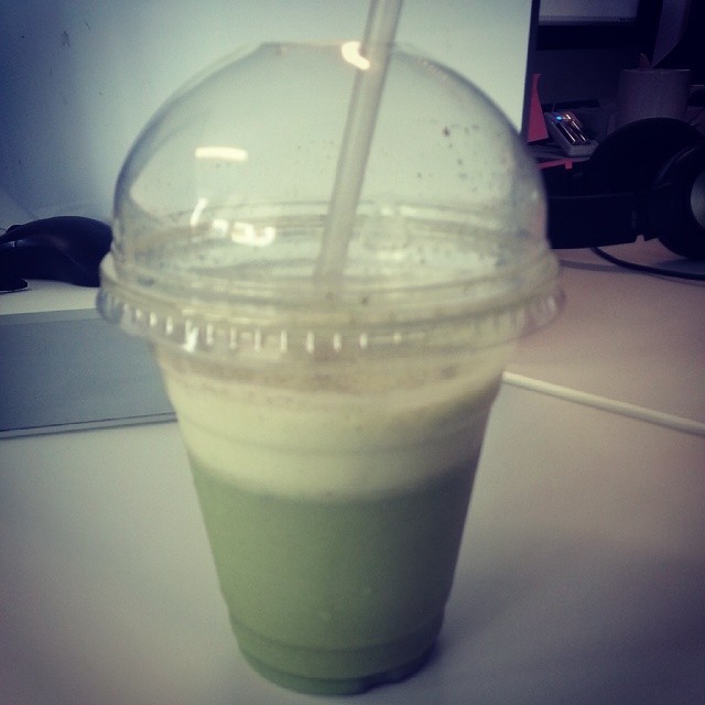 More crash testing... Iced matcha latte