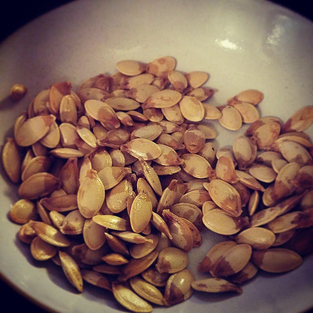 Soo much nicer than store bought pumpkin seeds