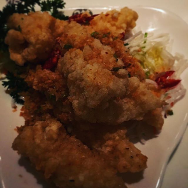 Salty chilli squid..