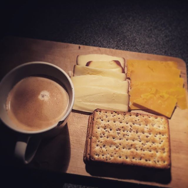 Coffee, cheese and house of cards. That's me sorted for the evening