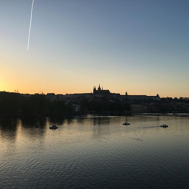 Sunset over Prague