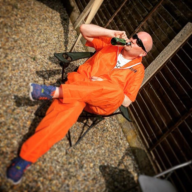 At an American themed bbq so I've of course go for the most inappropriate costume... A Guantanamo prisoner