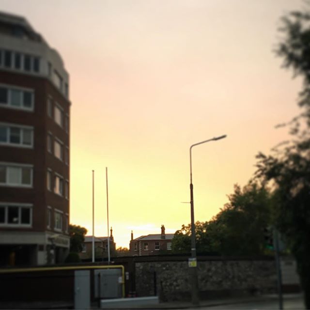 Sunset over Dublin