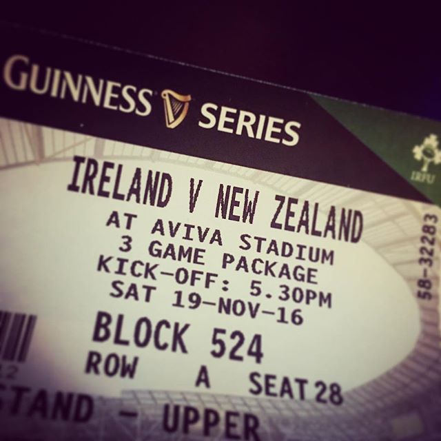 Not long now.... 🏉 🇮🇪 v 🇳🇿