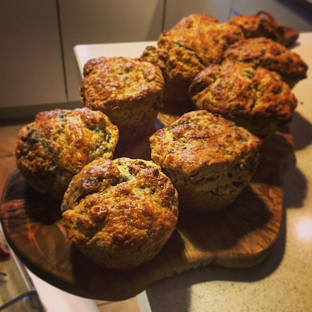 Bacon & black pudding scones!!