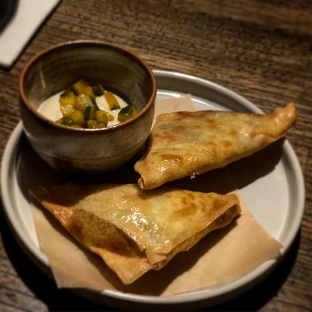 Duck samosas