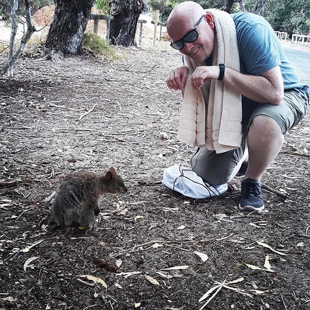 Doing my best quokka impression!