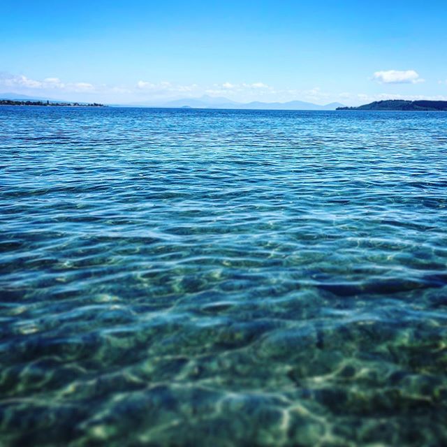 A quick dip in lake Taupo to cool down