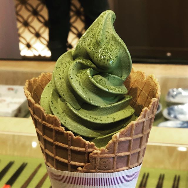 Matcha soft serve & matcha tiramisu