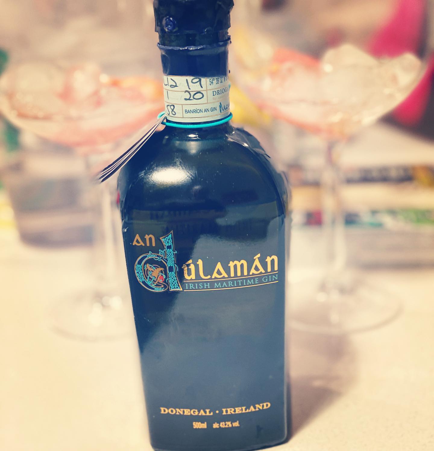 Trying a new gin - an Irish maritime gin called  An Dúlamán from donegal