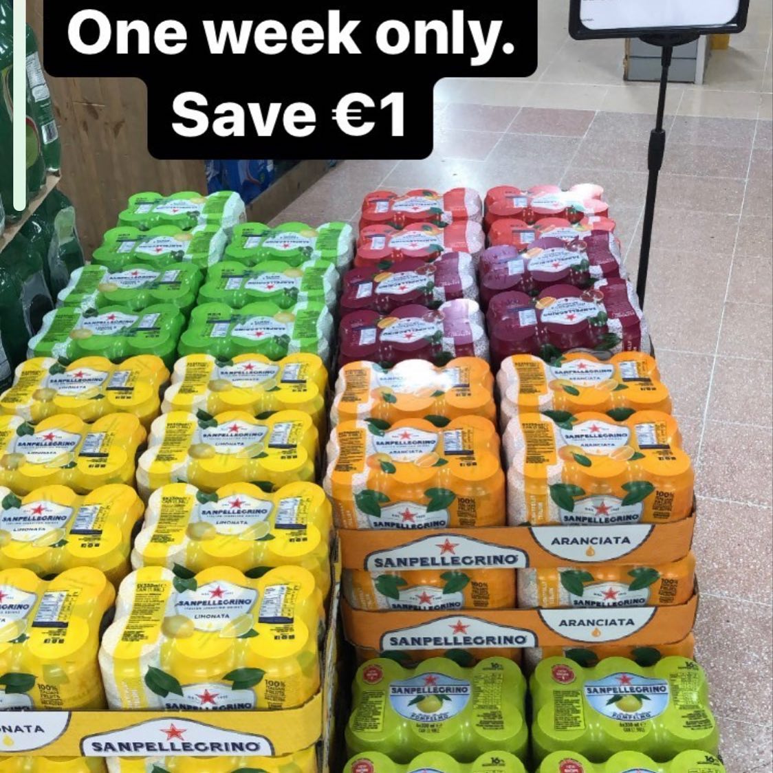 Guessing the Dublin lockdown is having a negative effect on @fieldsofskibbereen san pellegrino stock levels!! Fear not! Once restrictions are lifted we shall return for our white bread loaves and san pellegrino in our masses!