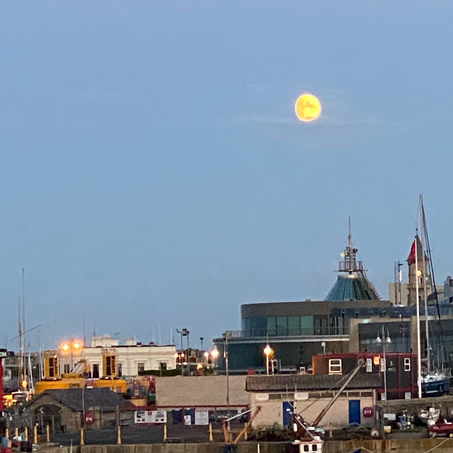 Evening stroll down the teddys-less pier...