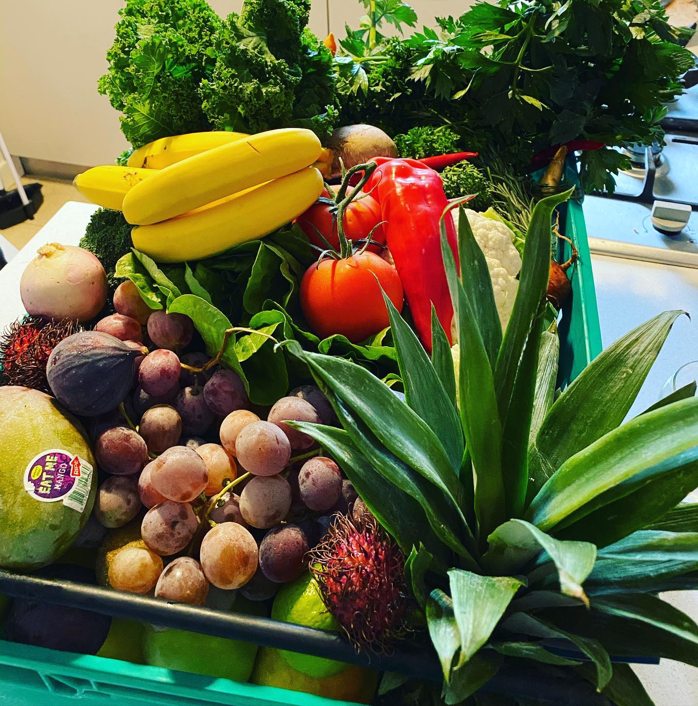 Best day of the week! Delivery day from @husseyfruitandveg