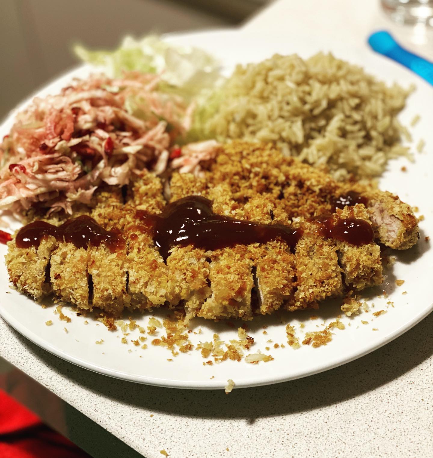 Continuing with the Japanese cuisine - oven baked tonkatsu