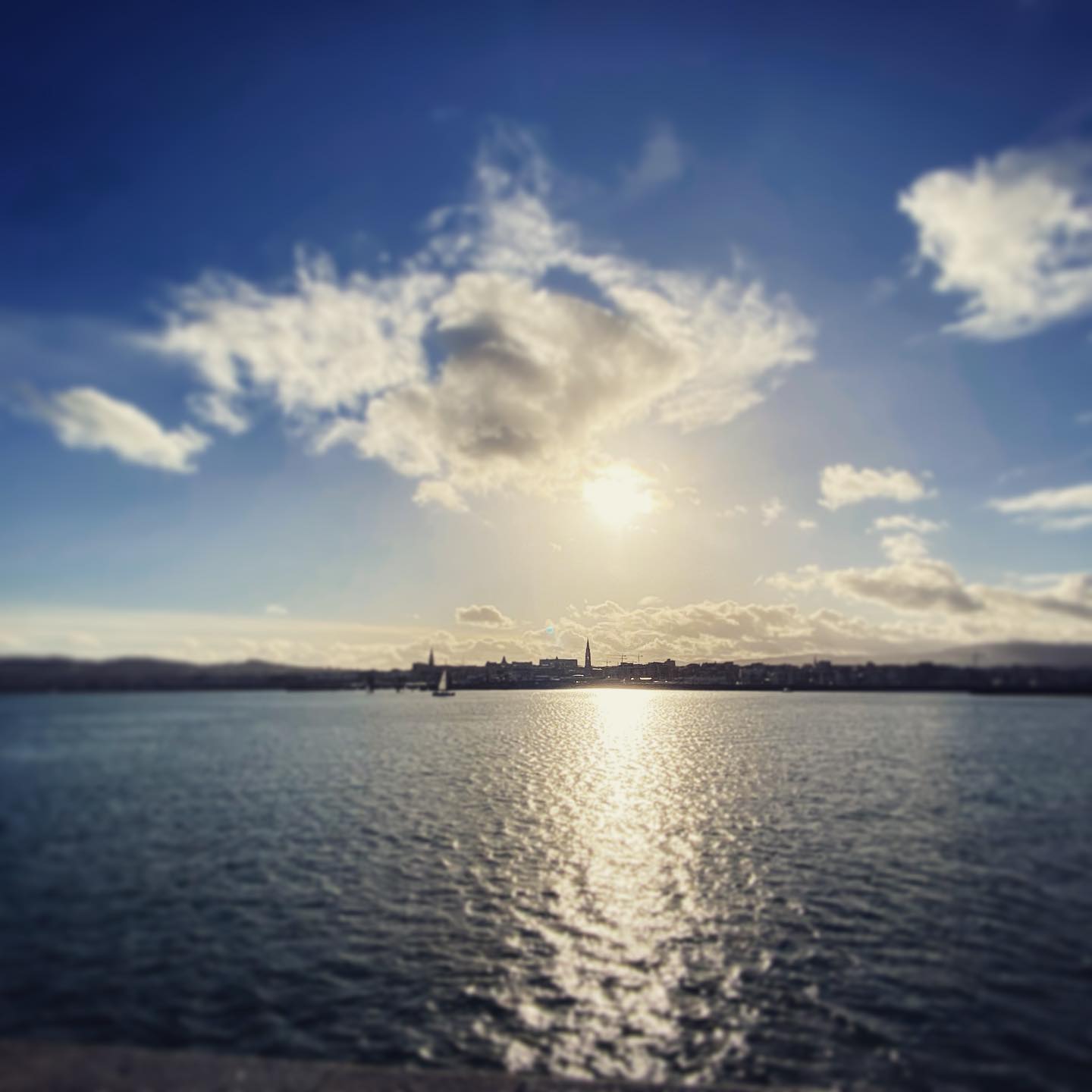 Dun Laoghaire on a sunny but cool Sunday afternoon