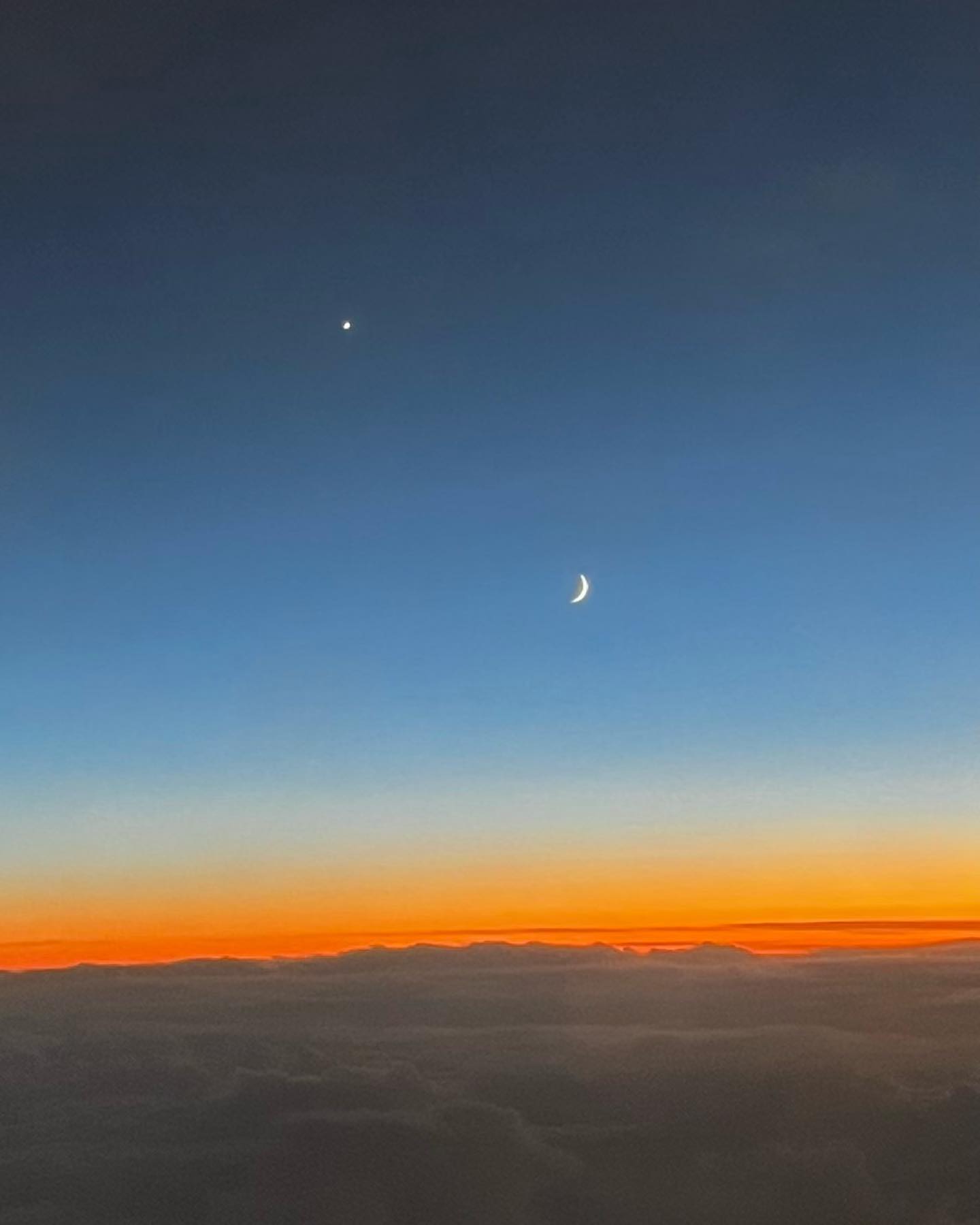 Sunset over Ireland en route to Dublin