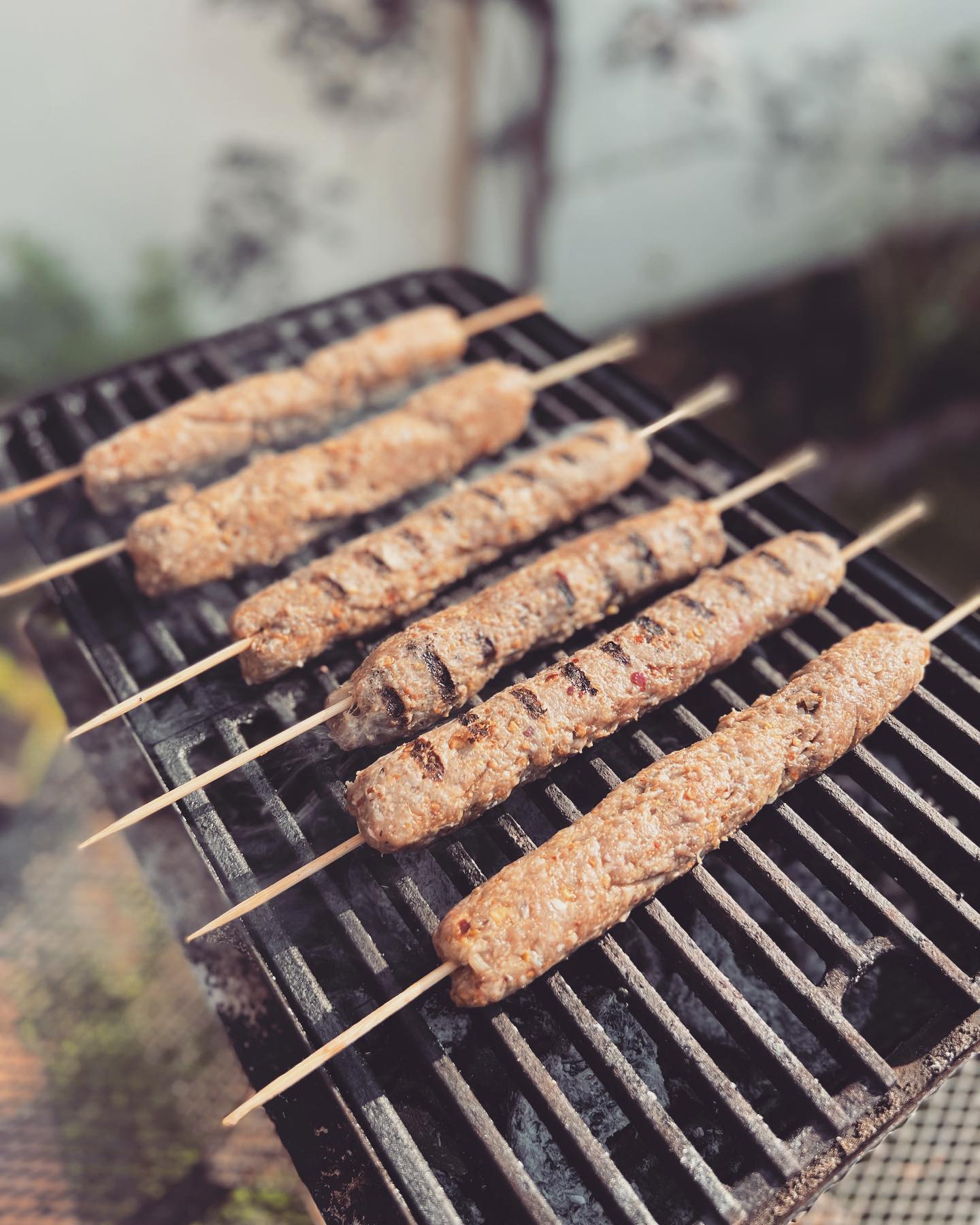 Lamb koftas alfresco…