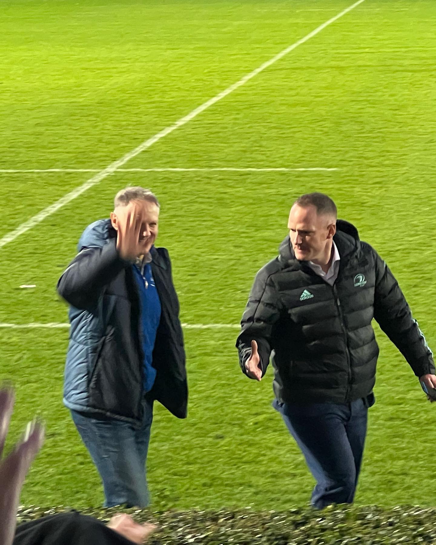 The messiah and (most of) the great double wining Heineken Cup teams of 2011 & 2012 back at the RDS yesterday