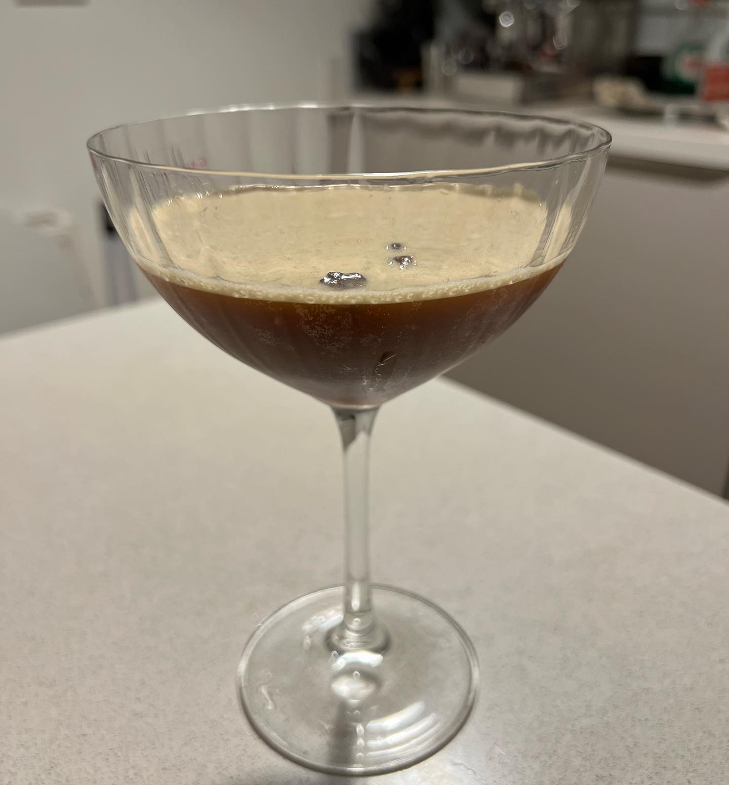 First attempt at making an espresso martini… gonna need to keep practicing!