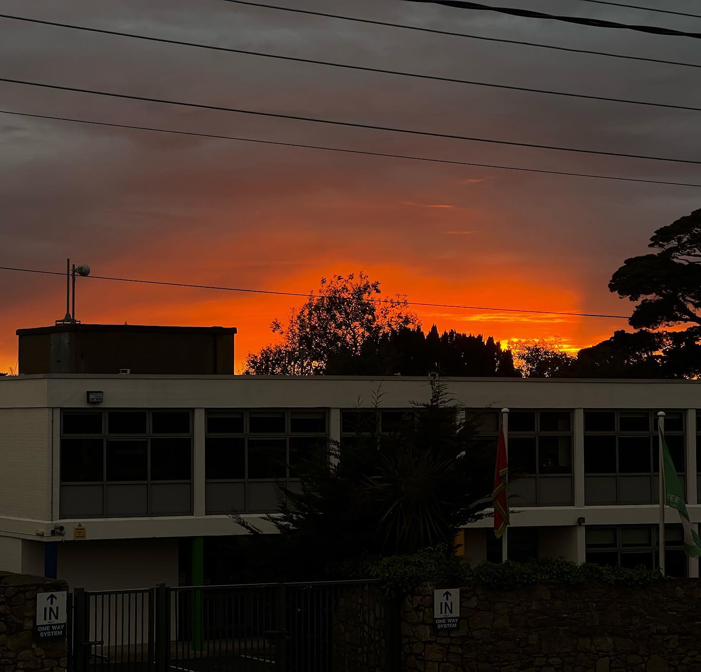 Night sky is like a burning inferno